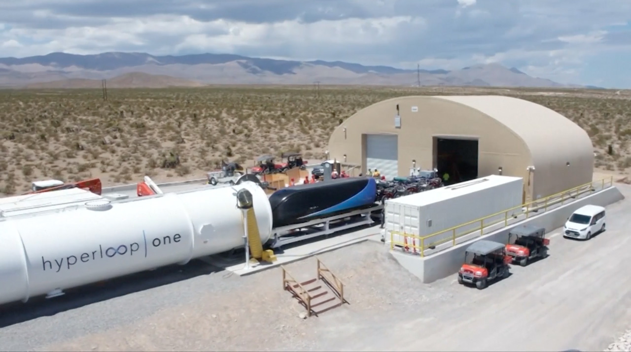 Hyperloop One undergoing scaled tests