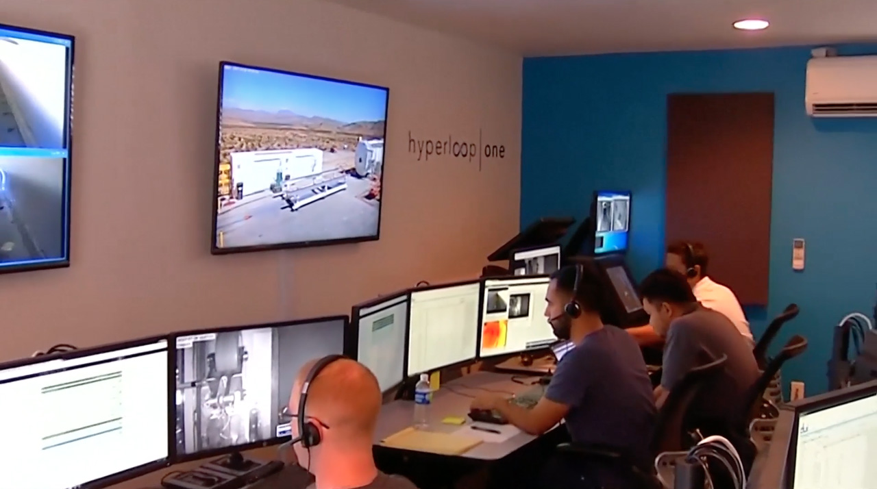 Hyperloop testing control room 