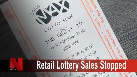 Retail Lottery sales stopped