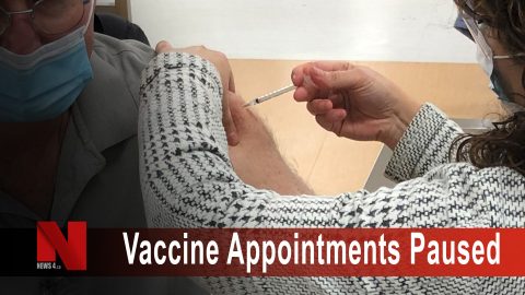 Vaccine appointments paused