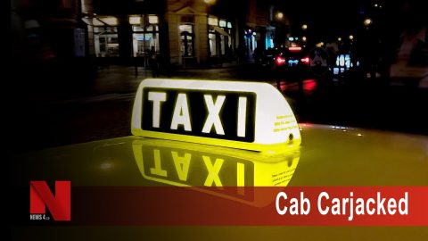 Cab carjacked