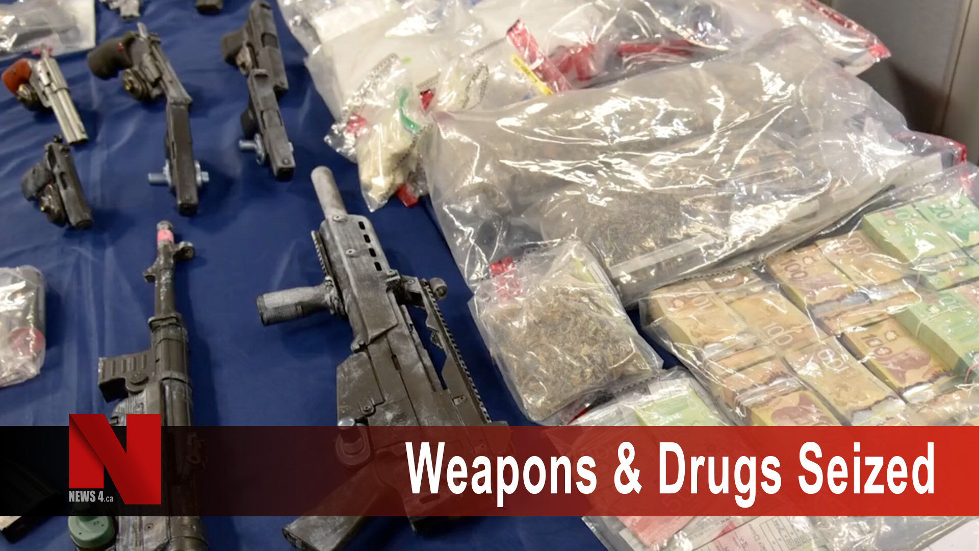 Weapons and Drugs Seized